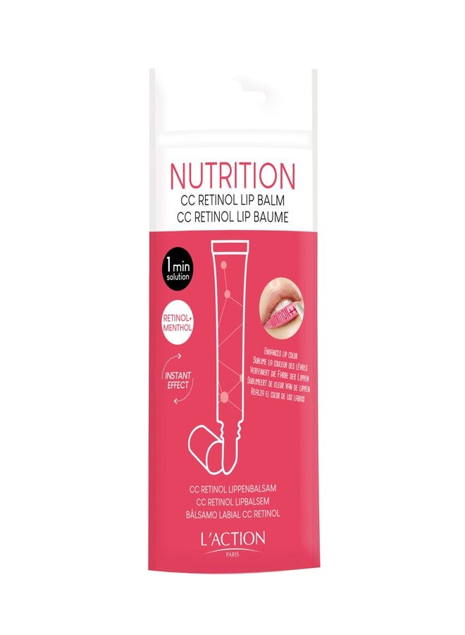 L'Action Paris Restoring CC Retinol Lip Balm, Enriched With Sal Butter & Abyssinian Oil, Restores Vitality & Softness of Lips 0.41 fl oz - Image 1
