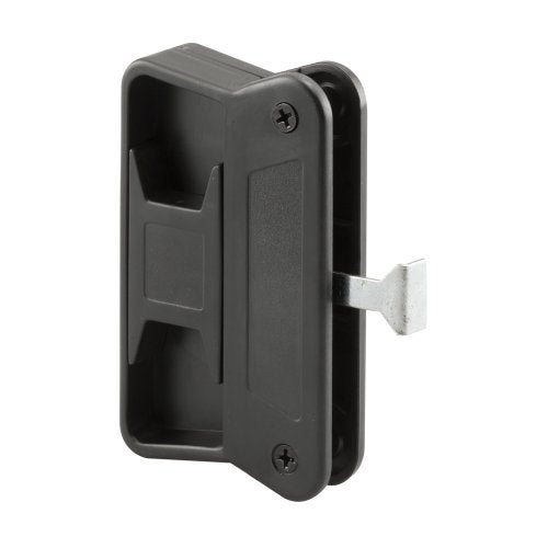 PrimeLine A 168 Black Plastic Sliding Screen Door Latch and Pull fits Superior Single Pack Black