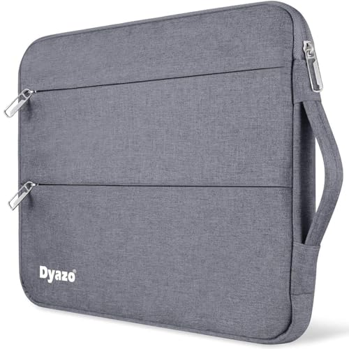 Dyazo 14.1 Inch Laptop Sleeve Case Cover with Handle & 2 Front Pockets | 1 Year Warranty | Compatible with Lenovo, HP, Dell, Asus, Acer & Other Notebooks | Grey - Image 1