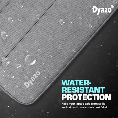 Dyazo 14.1 Inch Laptop Sleeve Case Cover with Handle & 2 Front Pockets | 1 Year Warranty | Compatible with Lenovo, HP, Dell, Asus, Acer & Other Notebooks | Grey - Image 5