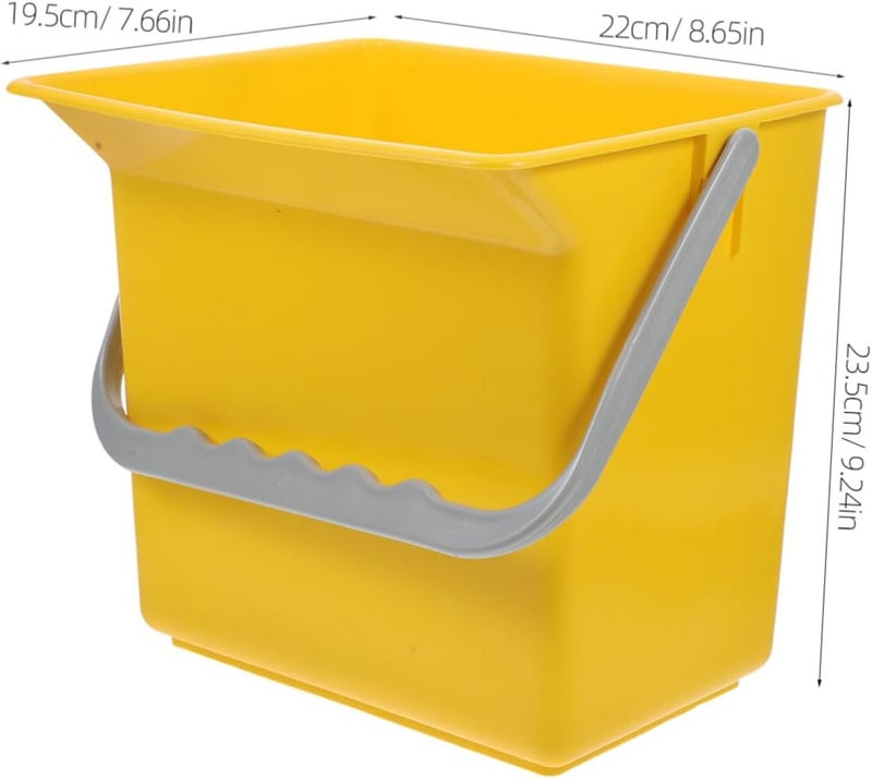 PRETYZOOM Stable Design Car Cleaning Bucket Handles Plastic Pails Measuring Scale for Schools and Offices - Image 2
