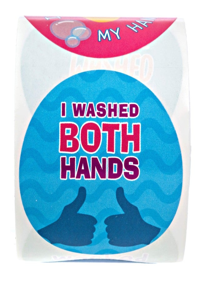 SBlabels I Washed My Hands Sticker / 250 Kids Hand Washing Achievement Stickers / 2" School Children Colorful Reward Stickers / 6 Vibrant Designs/Made in The USA - Image 2