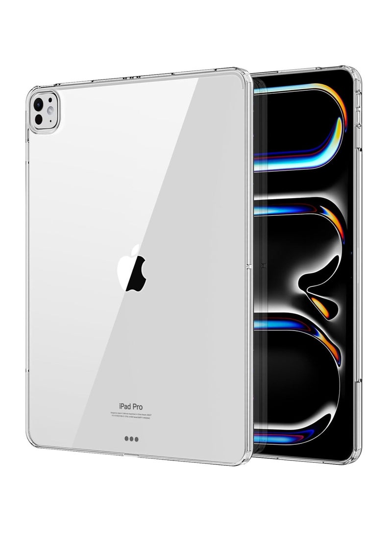 DUSALA Clear Case for iPad Pro 11 Inch M4 2024 (5th Generation), Slim & Lightweight Soft TPU Anti-Scratch Back with Shockproof Impact Resistant Raised Edge for iPad Pro 11 2024, Clear - Image 1
