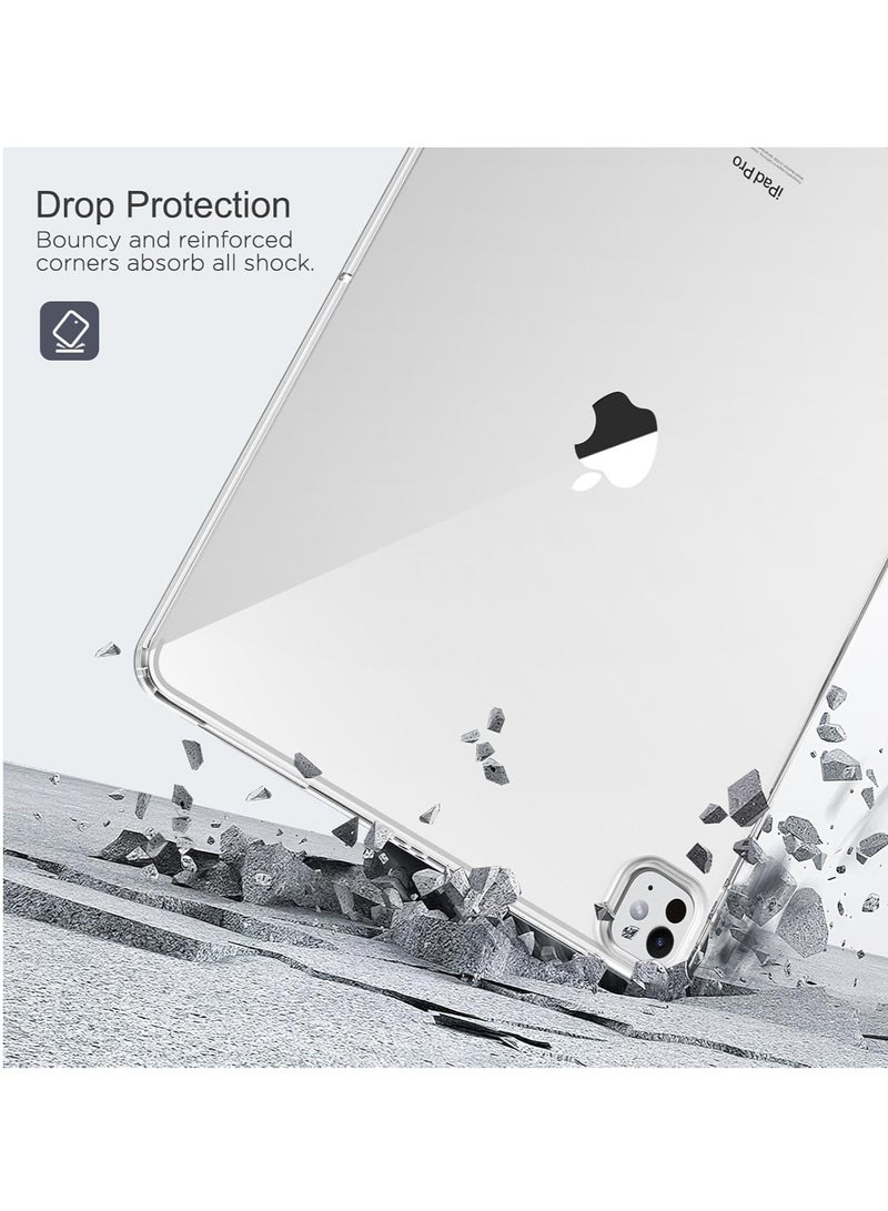 DUSALA Clear Case for iPad Pro 11 Inch M4 2024 (5th Generation), Slim & Lightweight Soft TPU Anti-Scratch Back with Shockproof Impact Resistant Raised Edge for iPad Pro 11 2024, Clear - Image 4