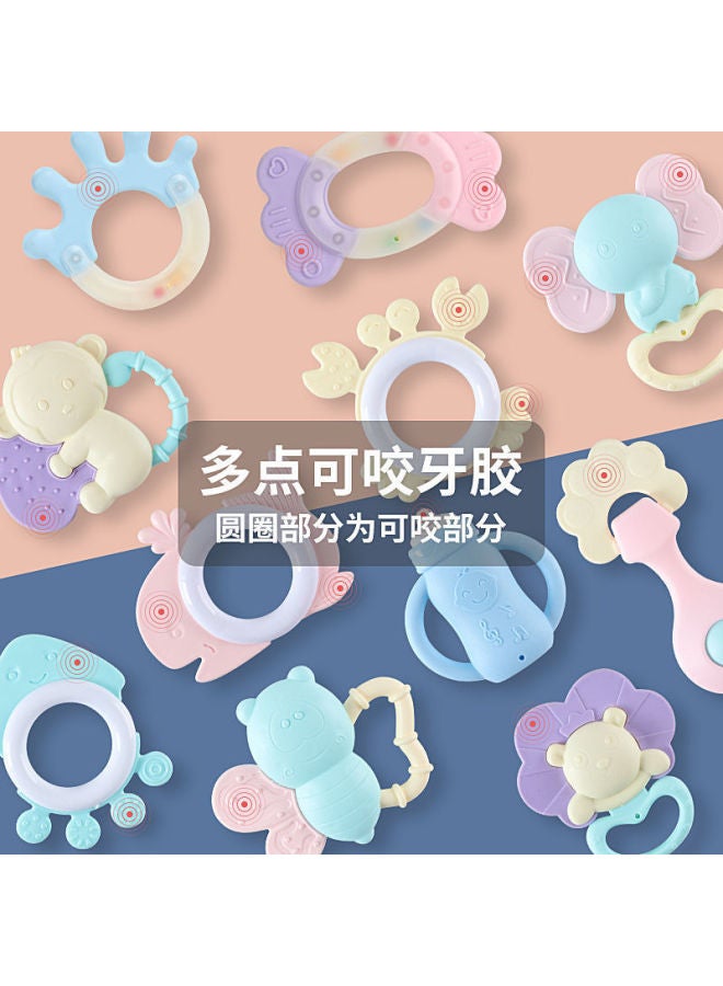 Baby Baby Grasps Bite Boiled Soft Gum 0-3 Boys And Girls Puzzle Early Education Teeth Gum Newborn Children Rattle Bell - Image 3