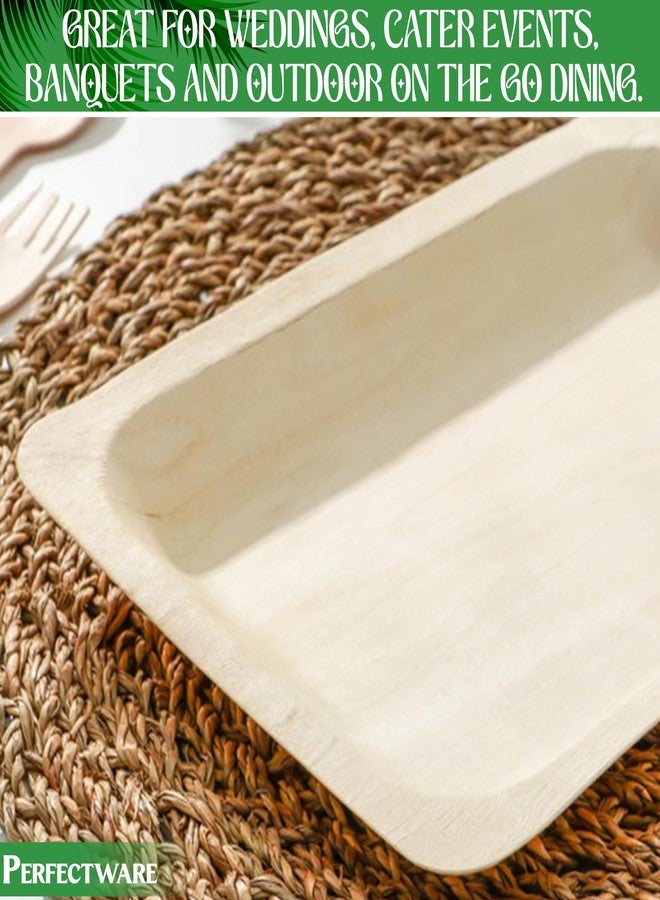 Perfectware 7" Earth Friendly All Natural Premium Quality 100% Compostable & Biodegradable Disposable Plates- Package of 25ct, (PW-Plate 7-25) Brown - Image 5