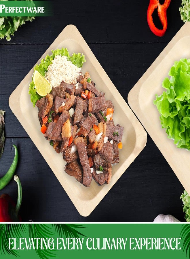 Perfectware 7" Earth Friendly All Natural Premium Quality 100% Compostable & Biodegradable Disposable Plates- Package of 25ct, (PW-Plate 7-25) Brown - Image 2