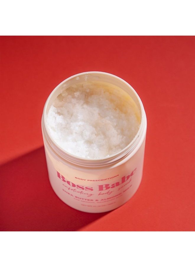 Body Prescriptions Pink “Boss Babe” Body Scrub, Exfoliating Body Wash, for Nourished and Ultra Smooth Skin, Cleanser Infused with Shea Butter and Almond Milk - Image 3