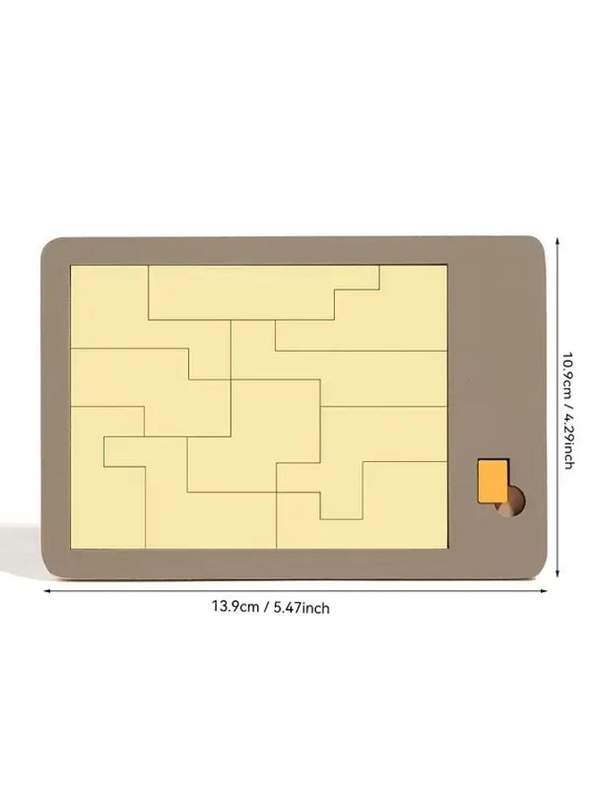 Rectangular Impossible Puzzle Level 10 Difficulty 3D Brain Teaser Geometric Patterns Colorful Interlocking Pieces - Image 1