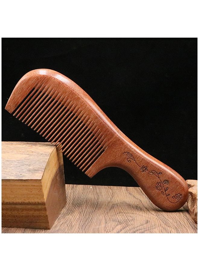 Umiwin Wooden Hair Brush Anti-Static Wood Hair Comb 19cm - Image 2