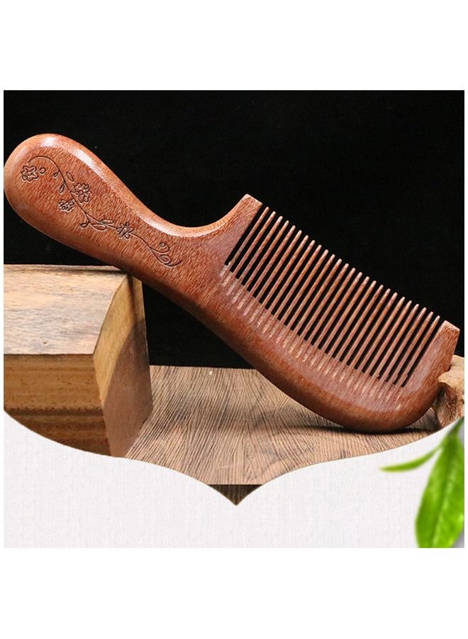 Umiwin Wooden Hair Brush Anti-Static Wood Hair Comb 19cm - Image 3