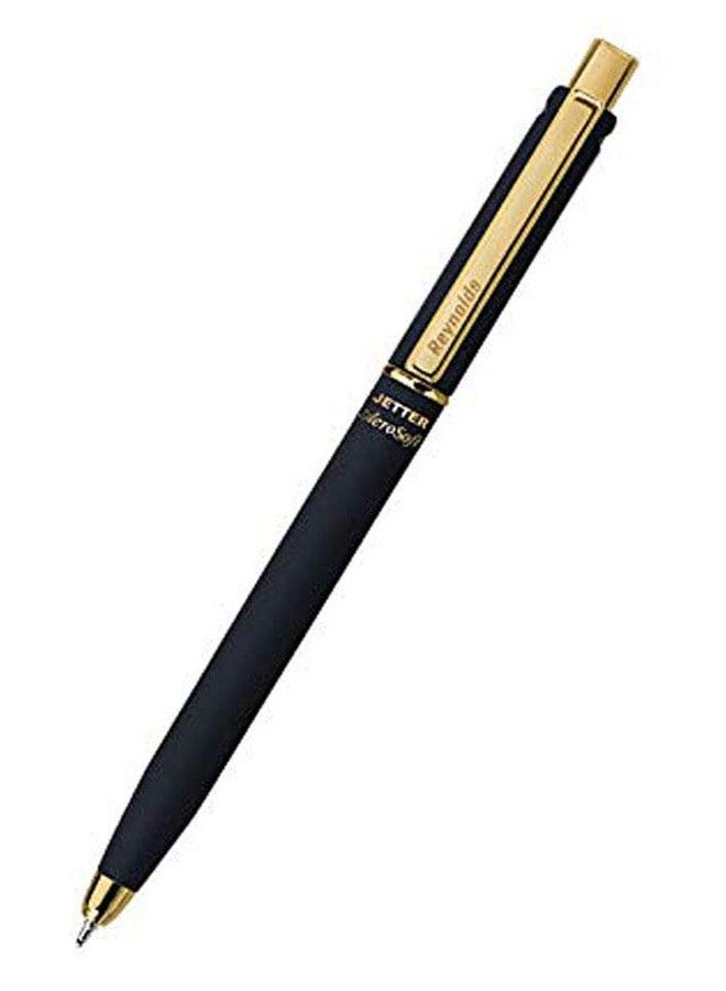 Reynolds Aerosoft Gold Ball Pen Blue Pack of 2 - Image 2