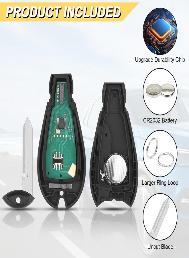 Vurkcy Key Fob Replacement for 2009-2014 Dodge Ram 1500 2500 3500/08-20 Grand Cherokee/ 08-16 Chrysler Town & Country Car Keyless Entry Remote Control,M3N5WY783X IYZ-C01C,4 Buttons,2Pcs - Image 5