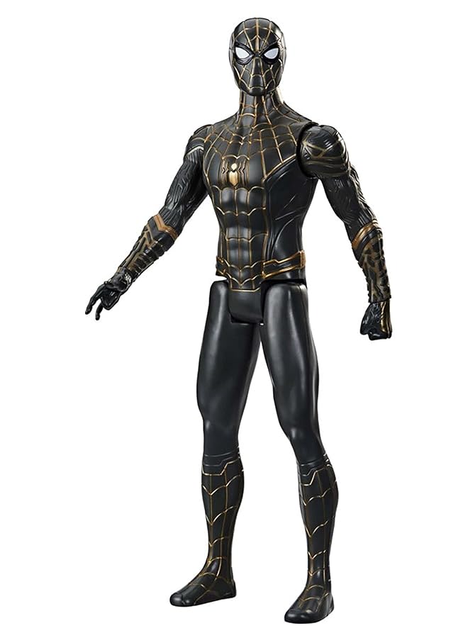 SPIDERMAN Titan Hero Series 12 Inch Black And Gold Suit Action Figure Toy Inspired By Movie For Kids Ages 4 And Up - Image 3