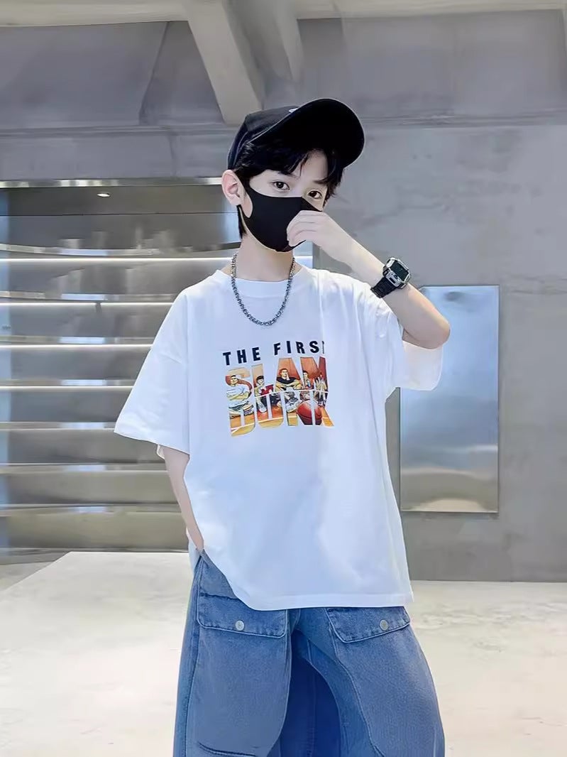 Boys' T-Shirt Short-Sleeved Pure Cotton 2026 Style Trendy And Handsome Children'S Streetwear Summer Clothing - Image 5
