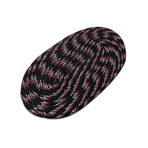 Kuber Industries Pack of 4 Oval Door Mat | Doormat for Home Entrance | Anti-Skid Foot Mat | Floor Mat for Bedroom, Kitchen, Office | Room Mat | Black - Image 5