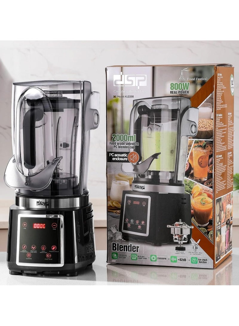 DSP KJ2200 800W Professional Stationary Blender Pro-2L - Image 3