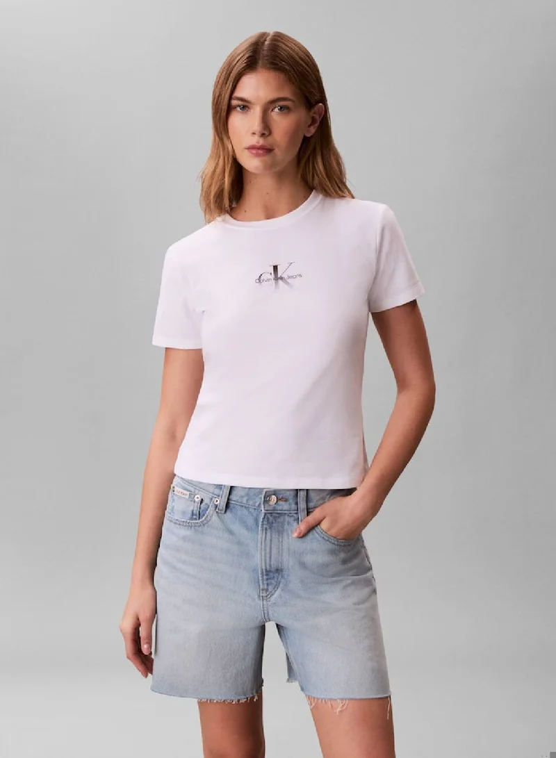 Gradient Monogram Logo Slim T-Shirt