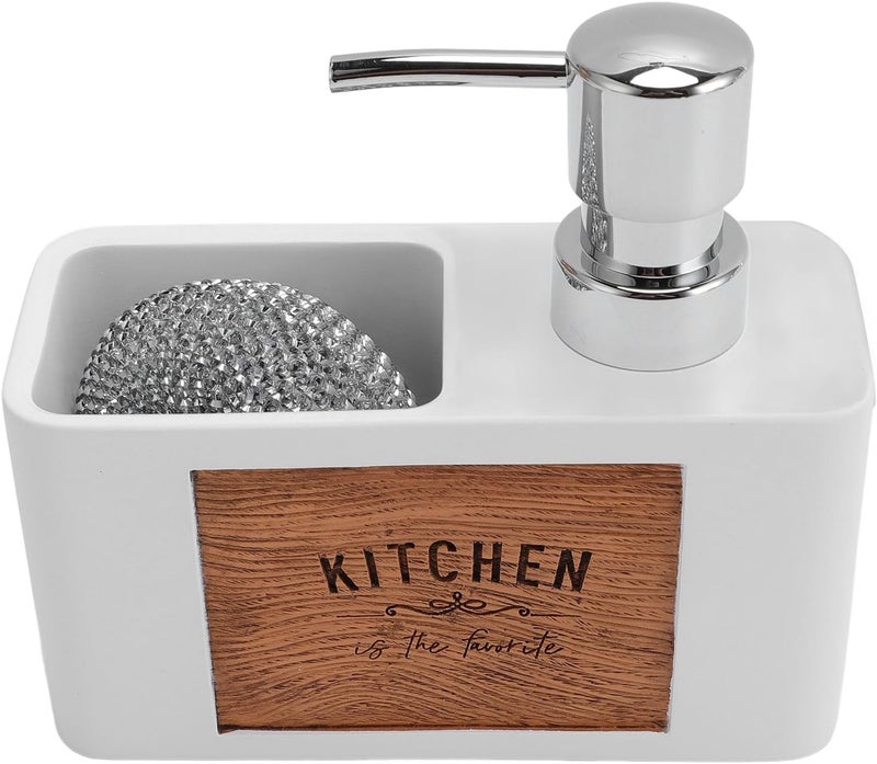 Zunate Dish with Dish Brush, and ABS Kitchen Liquid for Home, Bathroom, and Office Use, White (White) - Image 4