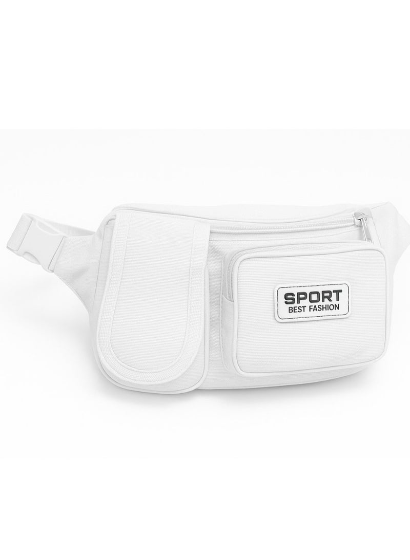 حزام الإحرام والعمرة باللون الأبيض