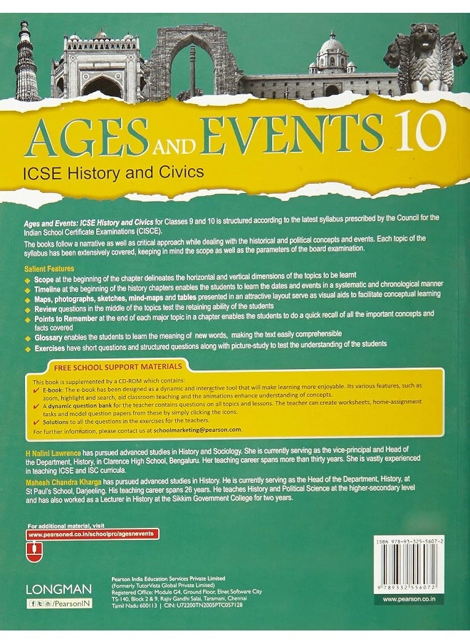 Ages and Events: History & Civics Book by Pearson for ICSE Class 10  - Image 2