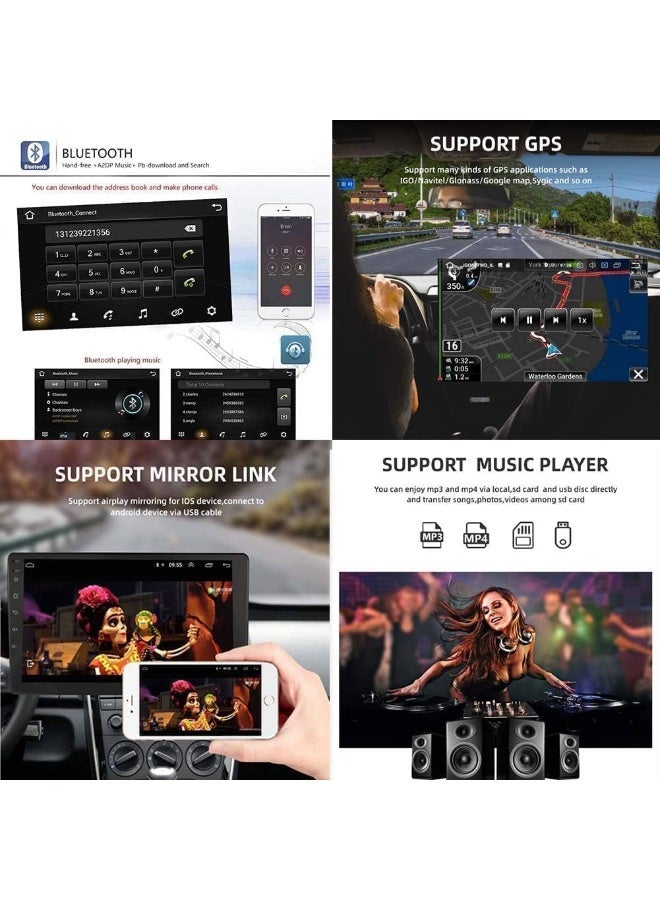 SHEZA STAR Android Car Stereo for Hyundai Sonata 2019-2023 2GB RAM 32GB ROM Support Carplay, M-Link Wi-Fi BT, Radio GPS, 10 Inch IPS Touch Screen with AHD Camera Included - Image 3
