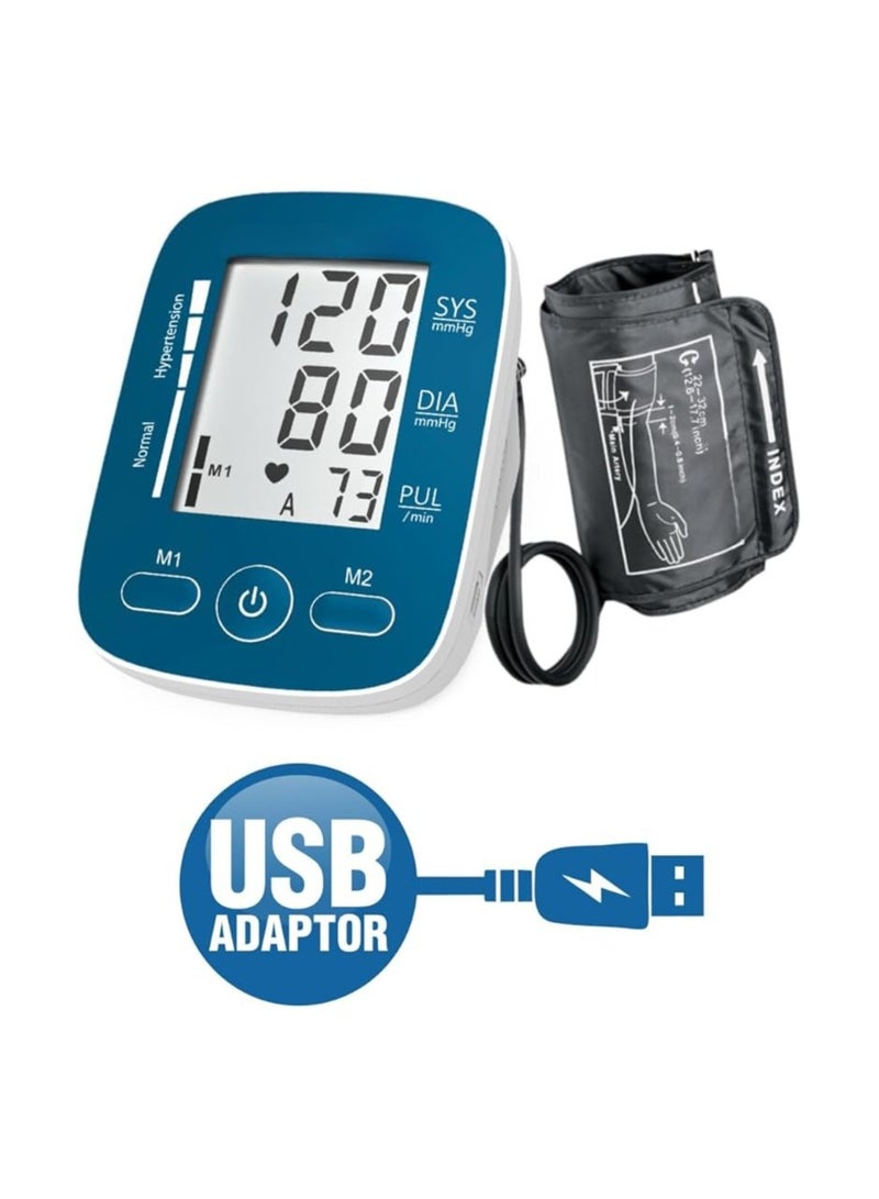 Digital Arm Pressure Monitor with USB Port – Smart Display – Automatic One-Touch Operation