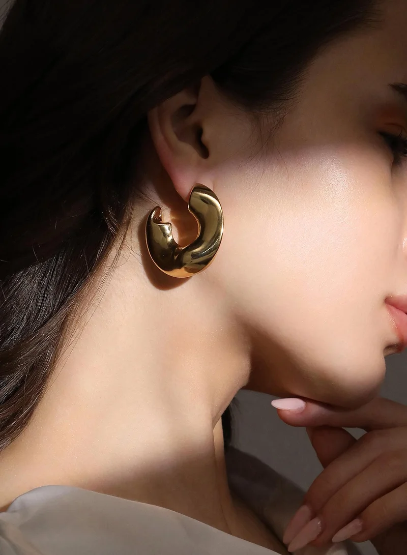 سوهي Women's The Chunky-Swirl Hoop Earrings