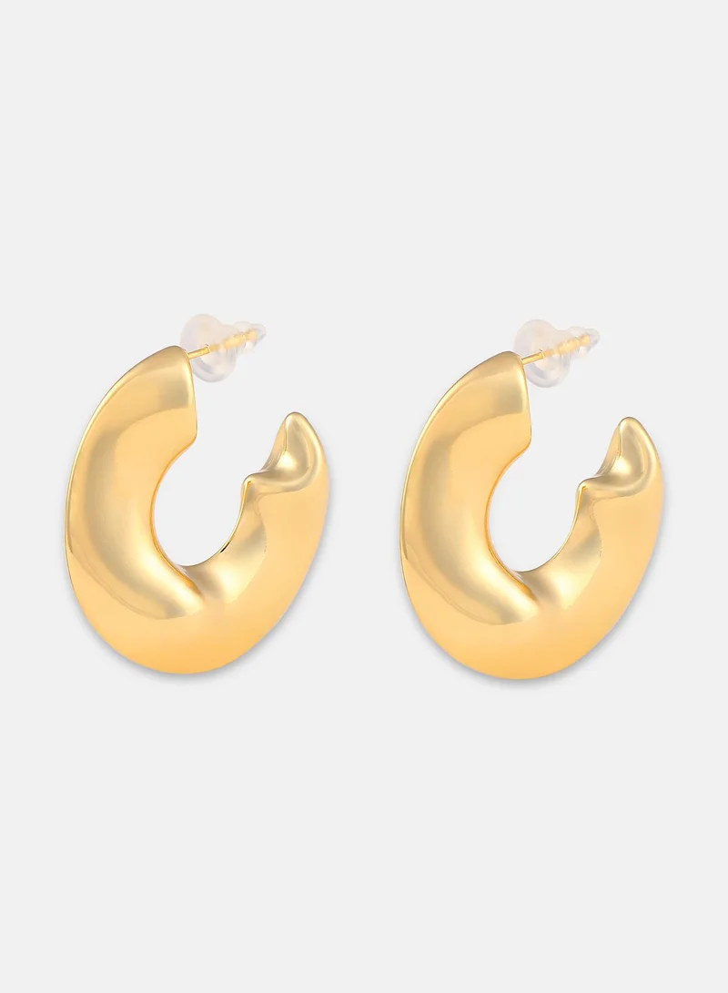 سوهي Women's The Chunky-Swirl Hoop Earrings