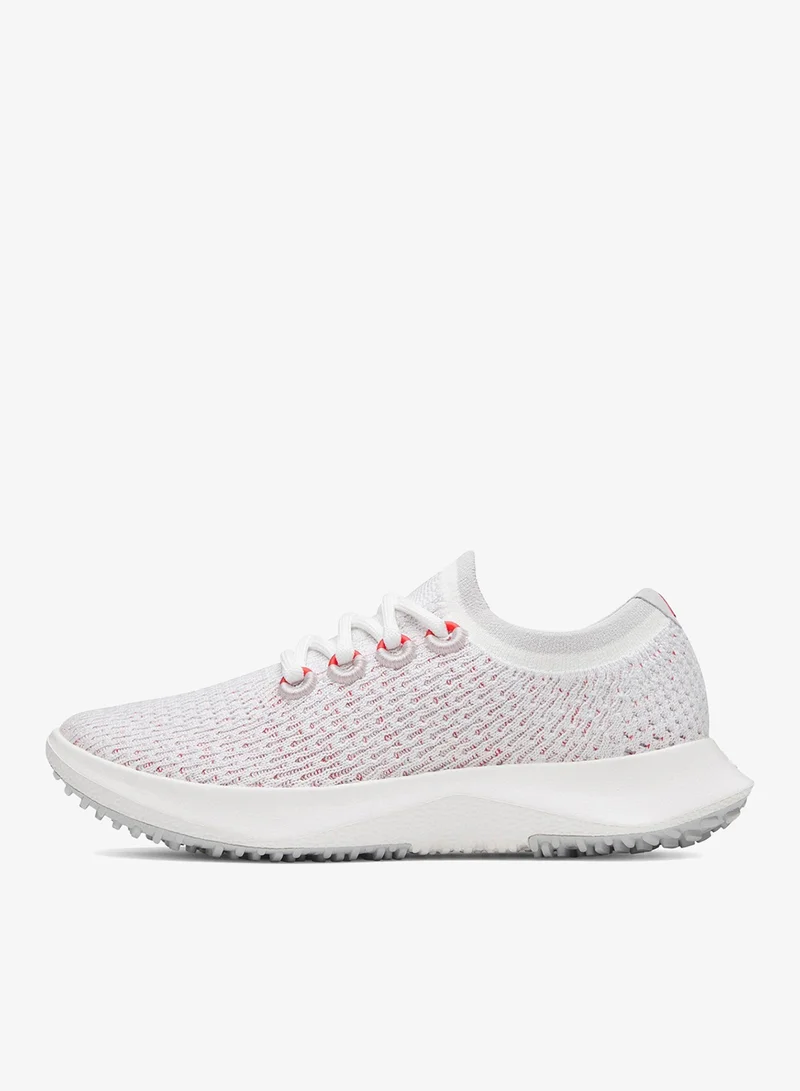 Allbirds Men's Tree Dasher 2 - Blizzard/Bold Red (Blizzard Sole)