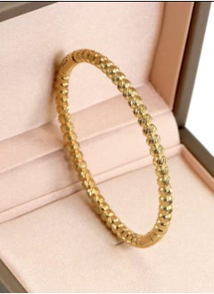 YUCCA 3pcs Fashion Flower 18K Gold Plated Stainless Steel Bracelet Set for Women, Jewelry Gift for Party and Wedding  - Image 3