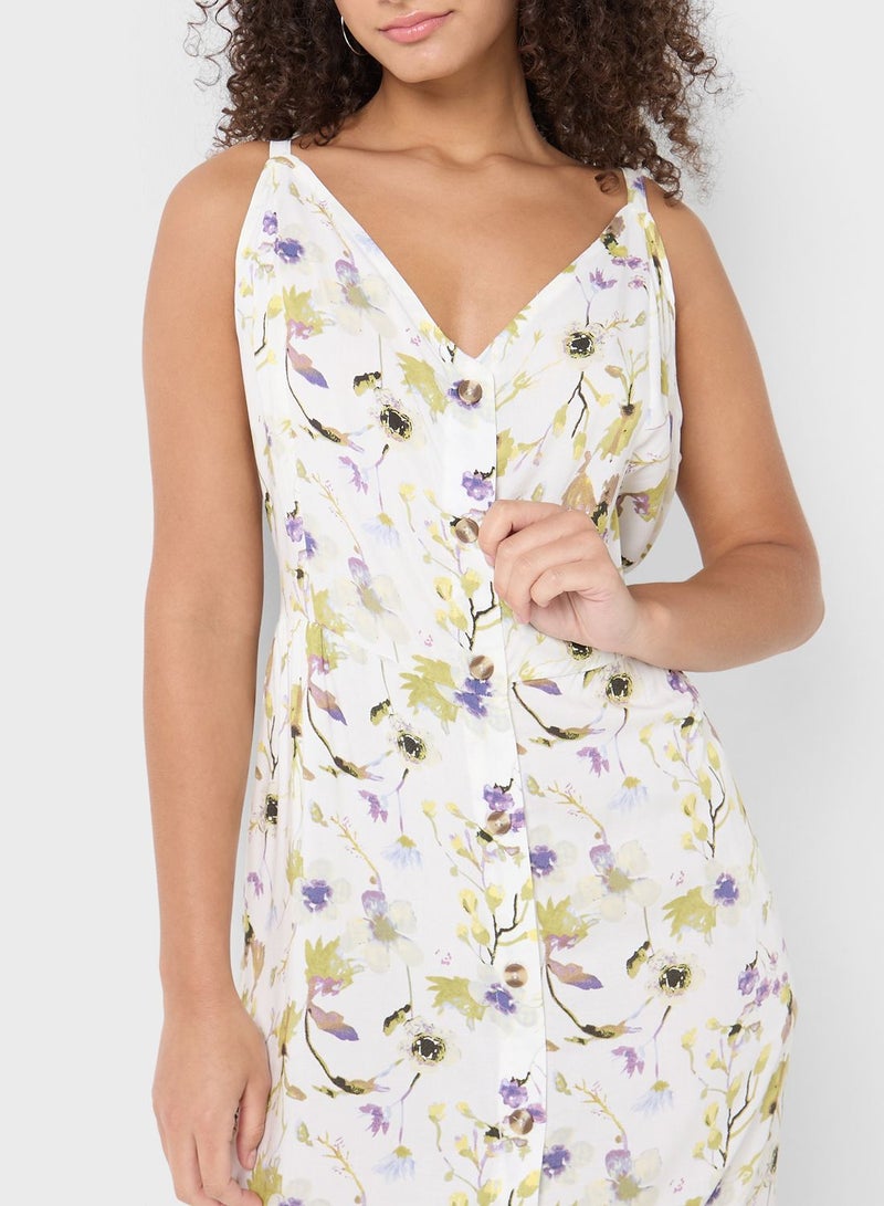 Zizzi Cami Strap Printed Dress - Image 3
