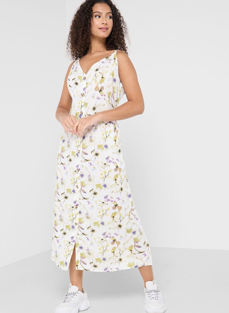 Zizzi Cami Strap Printed Dress - Image 1