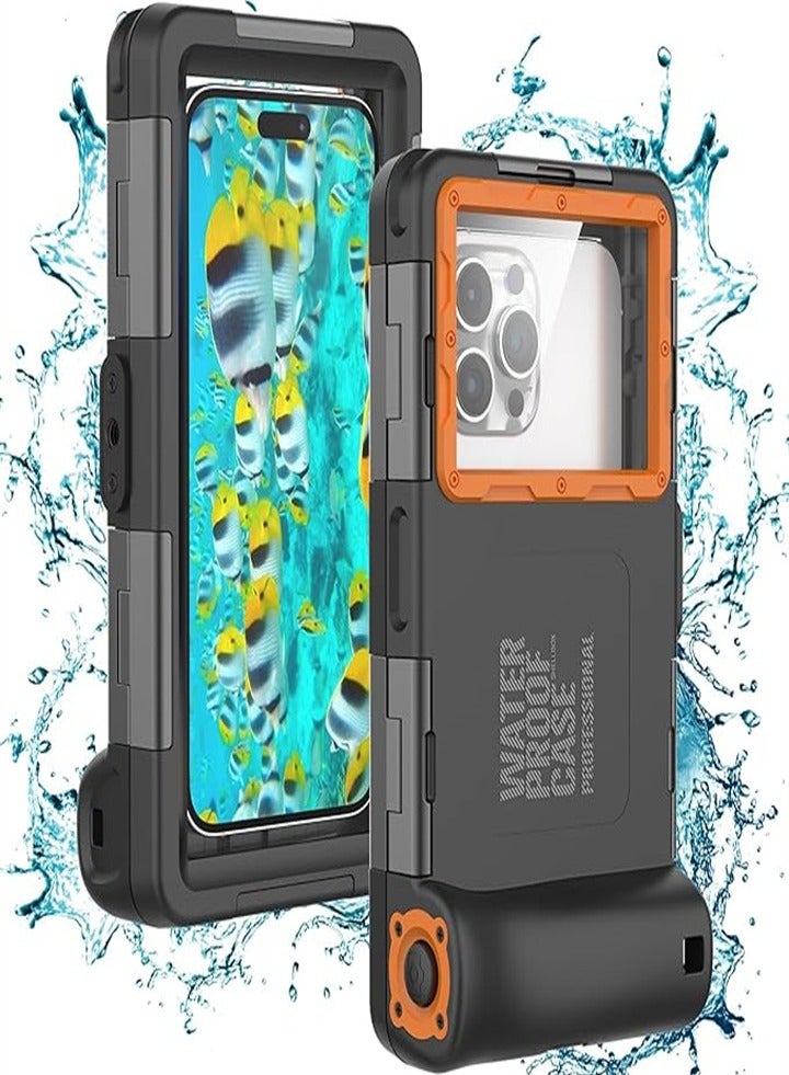 Multifunctional Diving Case Safe For 15m/50ft Underwater Diving, Surfing, Swimming, Snorkeling, Taking Photos, Video Recording, With Lanyard, Suitable For Galaxy And Iphone Series Smartphones - Image 1