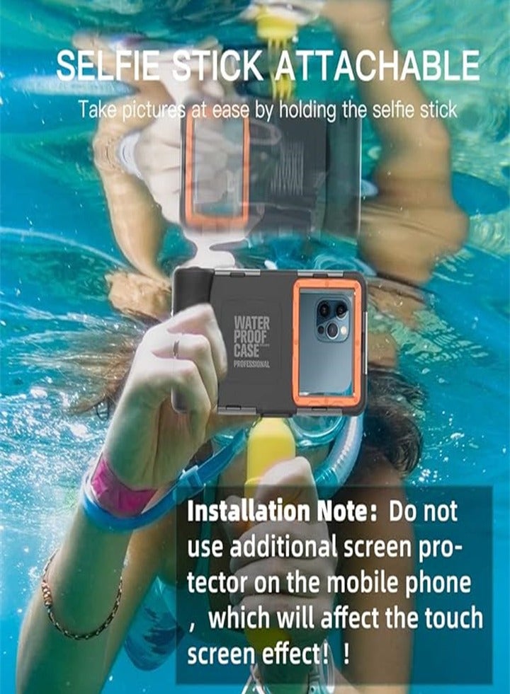 Multifunctional Diving Case Safe For 15m/50ft Underwater Diving, Surfing, Swimming, Snorkeling, Taking Photos, Video Recording, With Lanyard, Suitable For Galaxy And Iphone Series Smartphones - Image 2