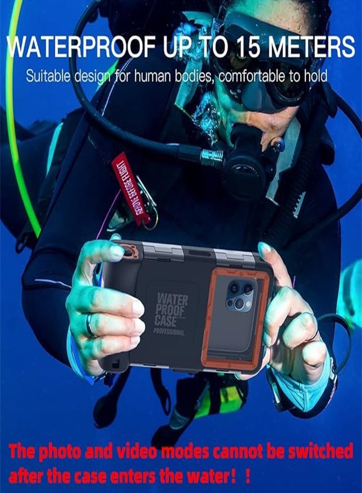 Multifunctional Diving Case Safe For 15m/50ft Underwater Diving, Surfing, Swimming, Snorkeling, Taking Photos, Video Recording, With Lanyard, Suitable For Galaxy And Iphone Series Smartphones - Image 3
