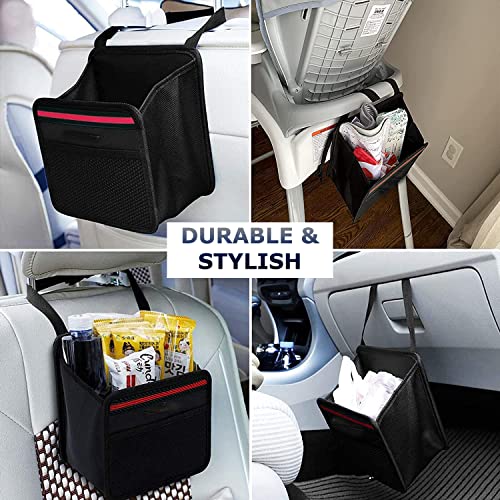 Bulfyss Car Trunk Backseat Organizer Large Hanger Multi-compartment Storage Universal Space Saver (Black) - Image 3