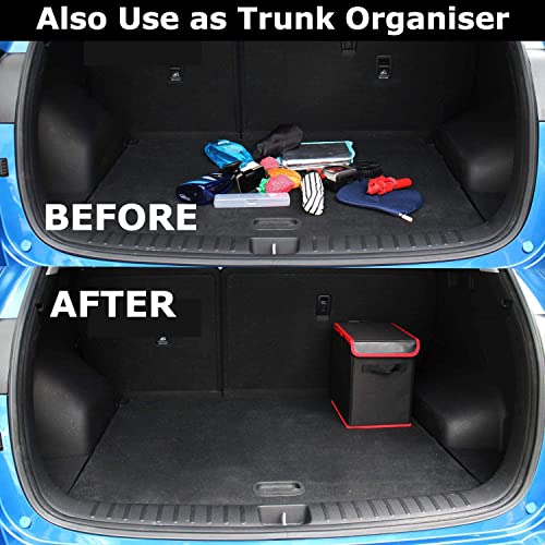 Bulfyss Car Trunk Backseat Organizer Large Hanger Multi-compartment Storage Universal Space Saver (Black) - Image 5
