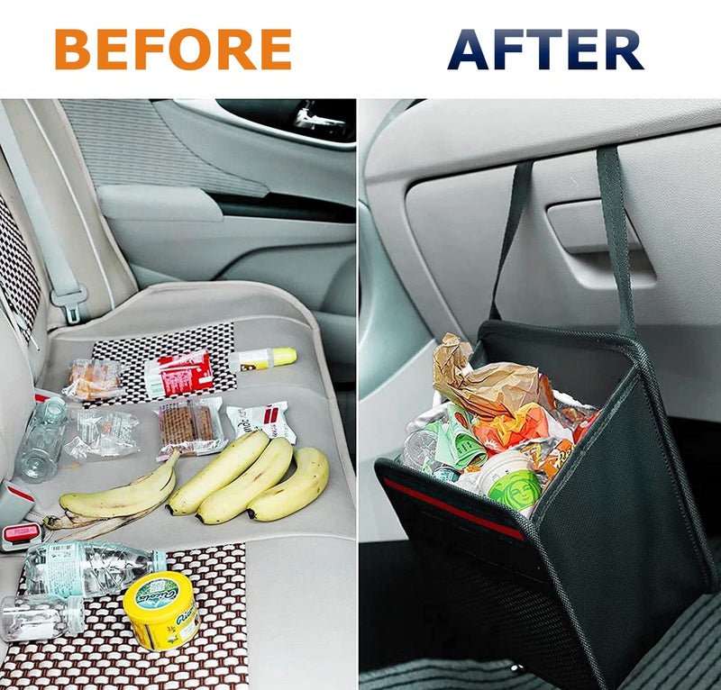 Bulfyss Car Trunk Backseat Organizer Large Hanger Multi-compartment Storage Universal Space Saver (Black) - Image 2