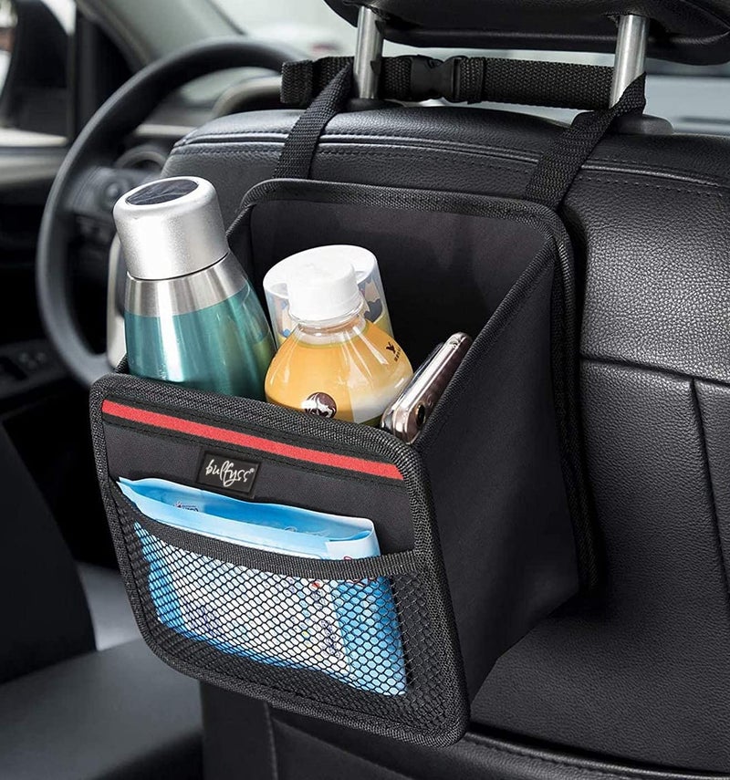 Bulfyss Car Trunk Backseat Organizer Large Hanger Multi-compartment Storage Universal Space Saver (Black) - Image 1