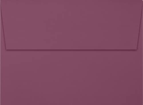 LUXPaper A7 Invitation Envelopes | Peel & Press | 5 1/4" x 7 1/4" | Vintage Plum | 80lb. Text | 50 Qty - Image 2