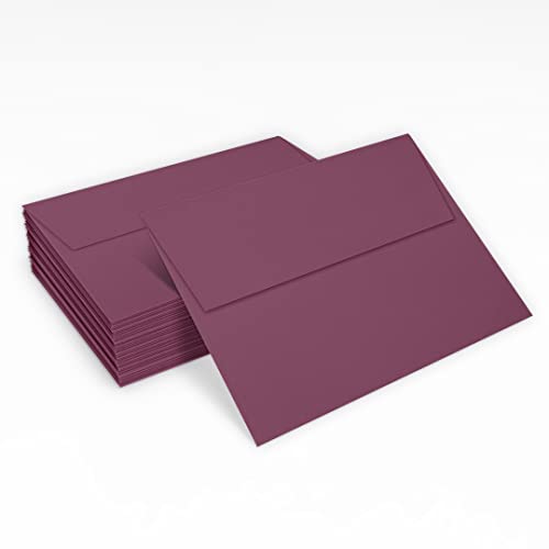 LUXPaper A7 Invitation Envelopes | Peel & Press | 5 1/4" x 7 1/4" | Vintage Plum | 80lb. Text | 50 Qty - Image 5