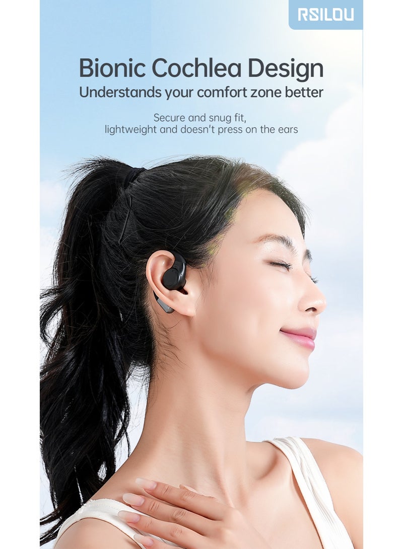 rsilou RSILOU OWS Open-ear Headphones (7.5 hours long-lasting playback) - 16.2MM Oversized Driver - Image 5