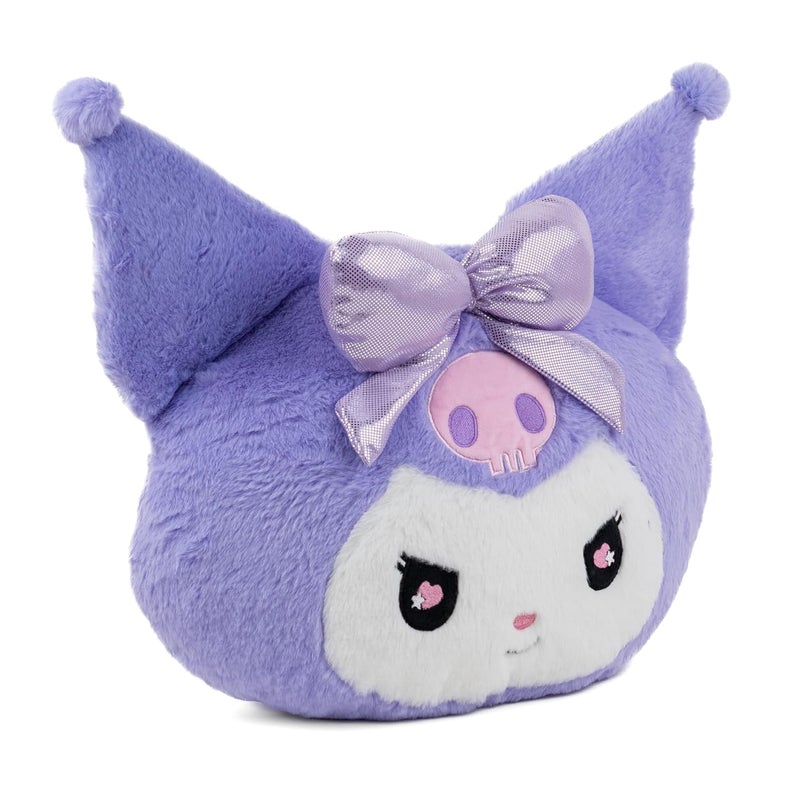 Mirada Official Sanrio Kuromi Soft Plush Face Toy – Cute Purple Cushion Plush for Kids & Girls | Fun Collectible Gift | 30cm - Image 3