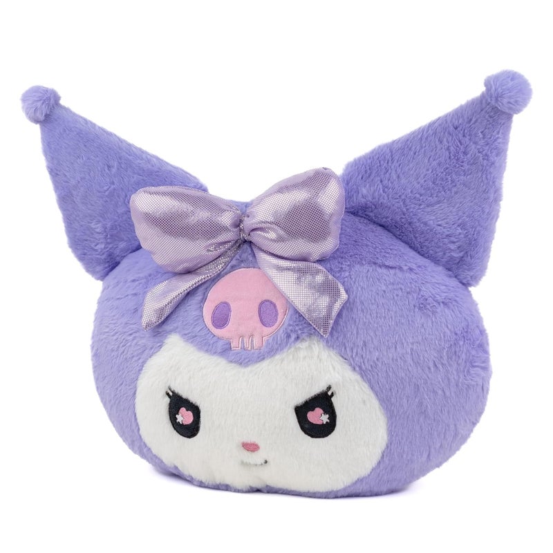 Mirada Official Sanrio Kuromi Soft Plush Face Toy – Cute Purple Cushion Plush for Kids & Girls | Fun Collectible Gift | 30cm - Image 4