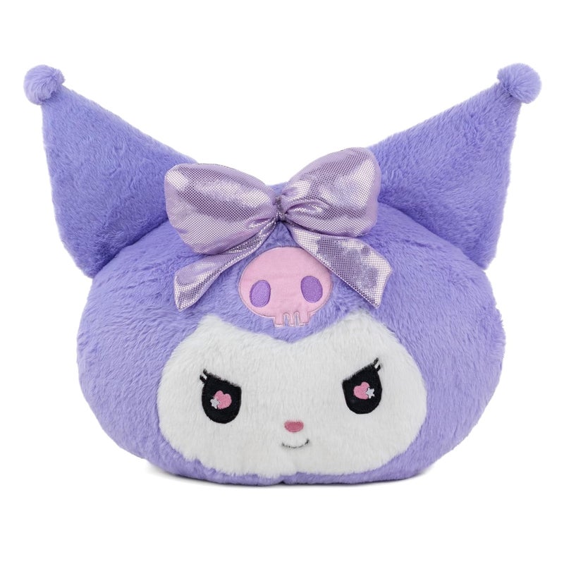 Mirada Official Sanrio Kuromi Soft Plush Face Toy – Cute Purple Cushion Plush for Kids & Girls | Fun Collectible Gift | 30cm - Image 2