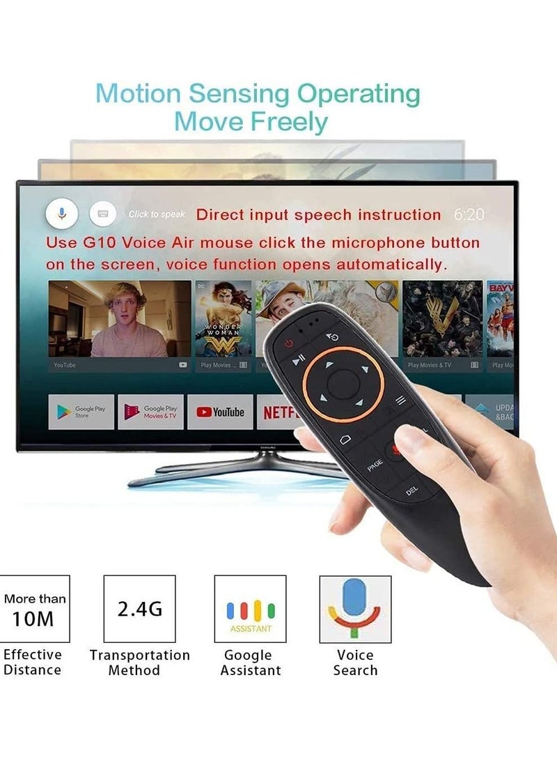Voice Remote Air Mouse Remote, 2.4G RF Wireless Remote Control with 6 Axis Gyroscope and IR Learning, Air Fly Mouse with Voice Input for Android TV Box/PC - Image 4