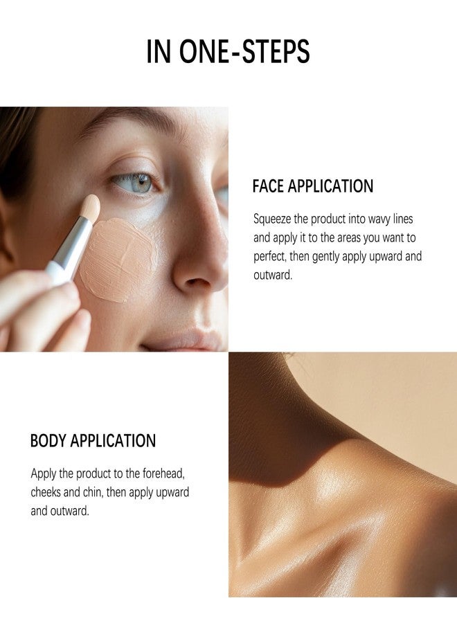 GROEI Perfect Cream All-Over Complexion Perfector | Long-Lasting BB Foundation & Concealer | SPF 30 Tinted Moisturizer for Face/Body (Light) - Image 5