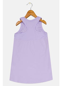 Reebok Kids Girl Brand Logo Sleeveless Tank Top, Lavender  - Image 2