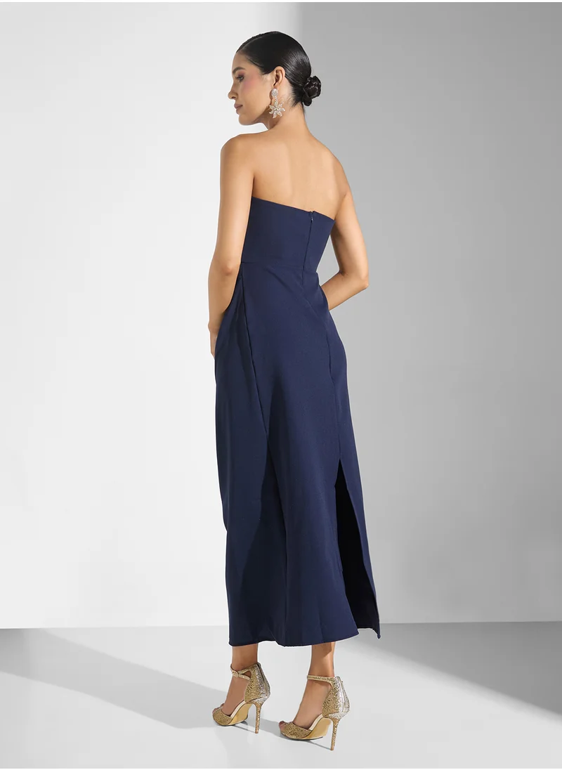 ايلا ليمتد اديشن Ruched   Embellished Sweetheart Neck Dress